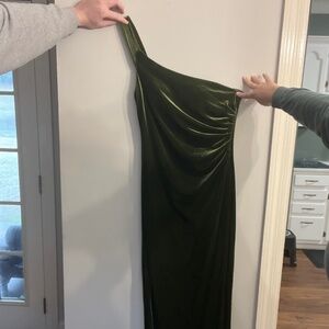 Revelry Bridesmaid Dress - Olive - size 8